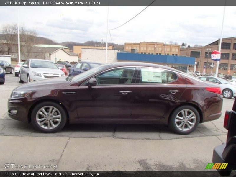 Dark Cherry Pearl Metallic / Beige 2013 Kia Optima EX