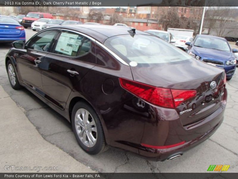 Dark Cherry Pearl Metallic / Beige 2013 Kia Optima EX