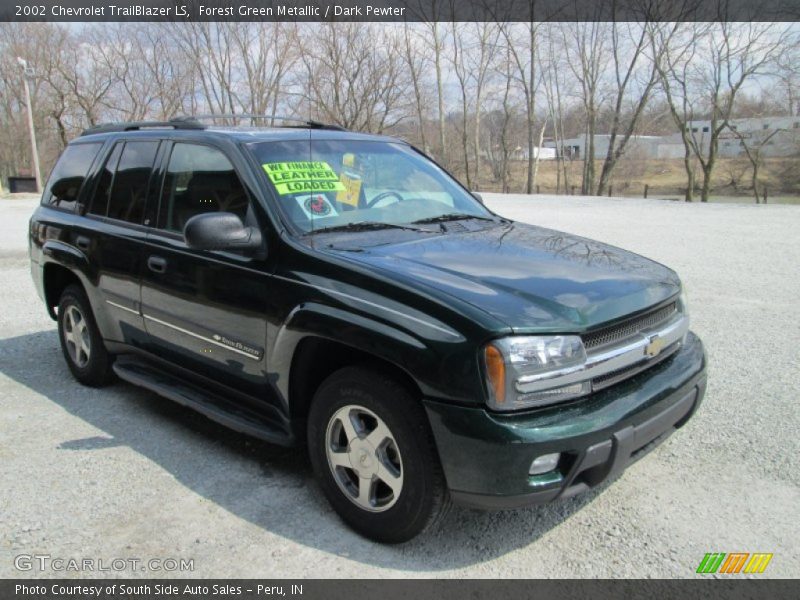 Forest Green Metallic / Dark Pewter 2002 Chevrolet TrailBlazer LS