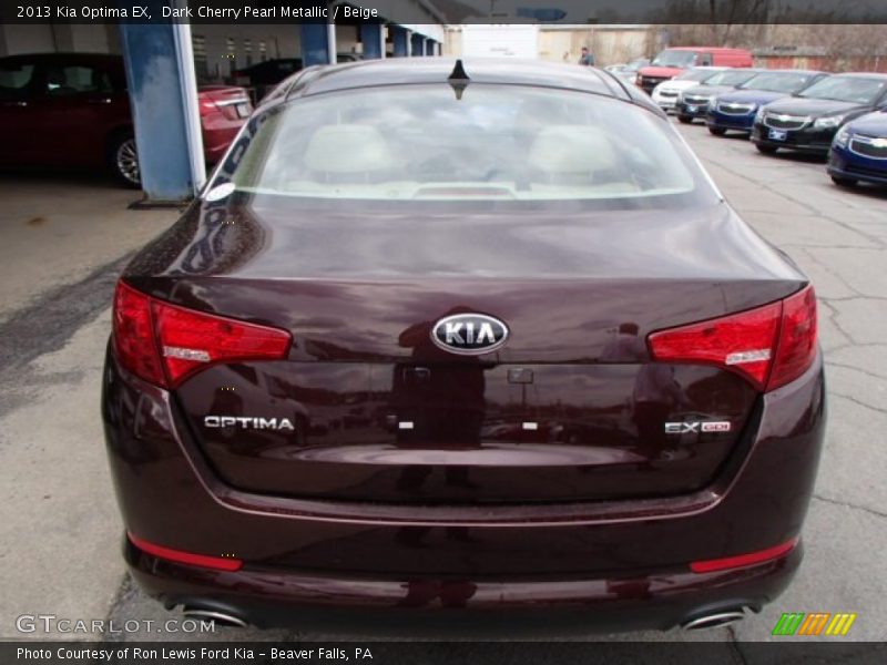 Dark Cherry Pearl Metallic / Beige 2013 Kia Optima EX