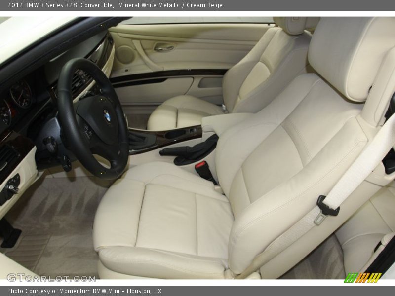  2012 3 Series 328i Convertible Cream Beige Interior