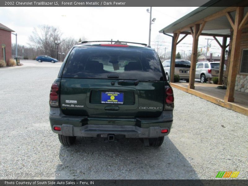 Forest Green Metallic / Dark Pewter 2002 Chevrolet TrailBlazer LS