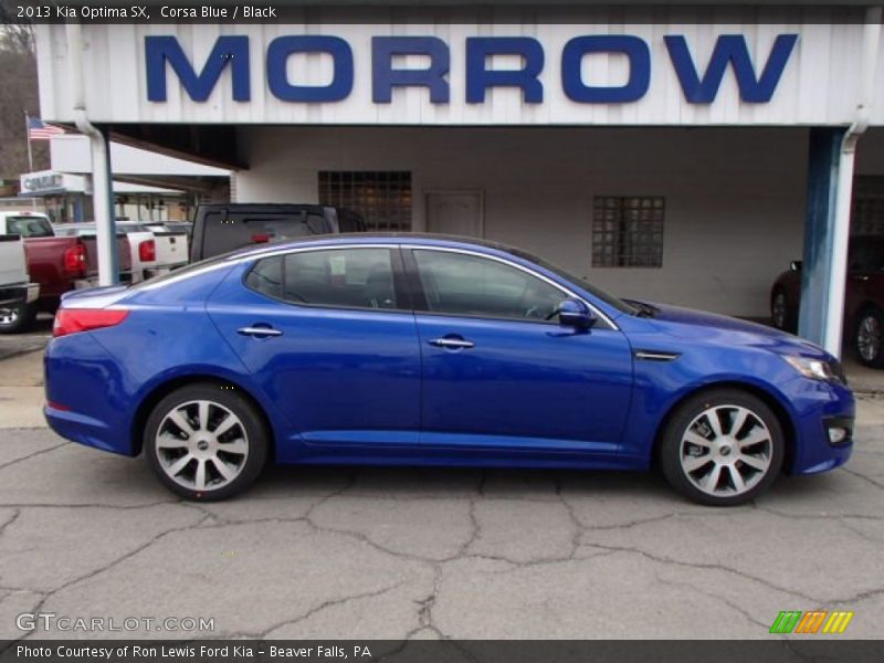 Corsa Blue / Black 2013 Kia Optima SX