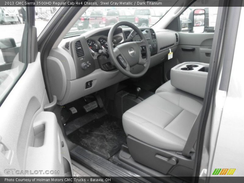 Steel Gray Metallic / Dark Titanium 2013 GMC Sierra 3500HD Regular Cab 4x4 Chassis