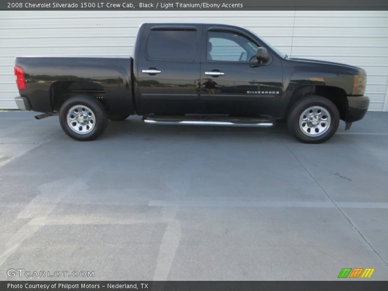 Black / Light Titanium/Ebony Accents 2008 Chevrolet Silverado 1500 LT Crew Cab