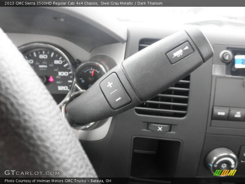 Steel Gray Metallic / Dark Titanium 2013 GMC Sierra 3500HD Regular Cab 4x4 Chassis