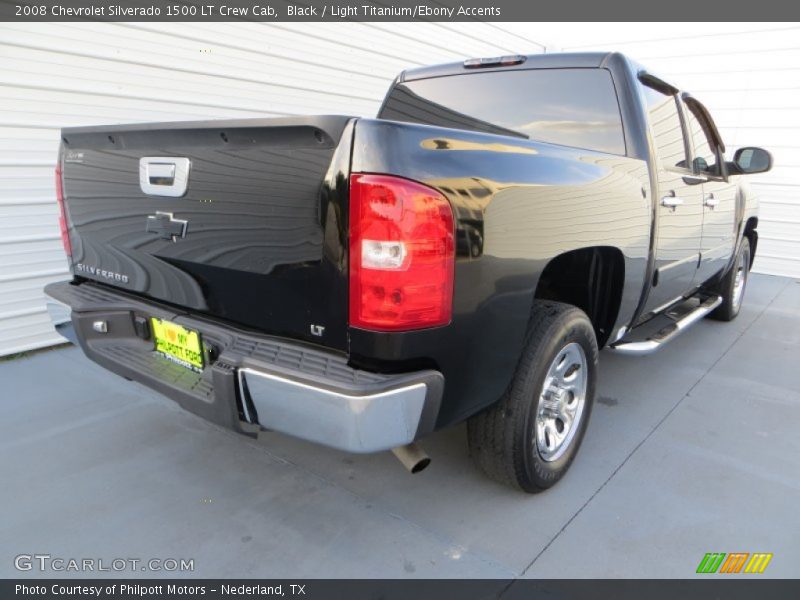 Black / Light Titanium/Ebony Accents 2008 Chevrolet Silverado 1500 LT Crew Cab