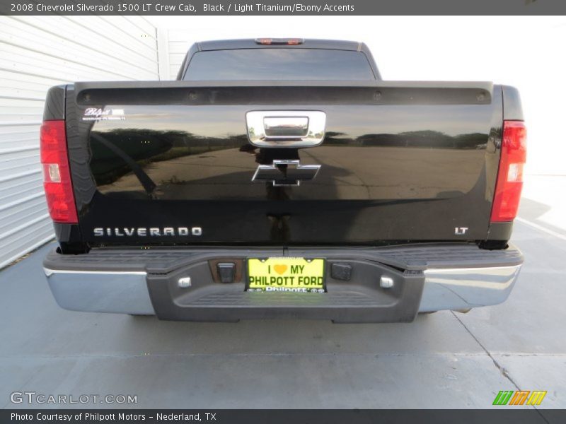 Black / Light Titanium/Ebony Accents 2008 Chevrolet Silverado 1500 LT Crew Cab