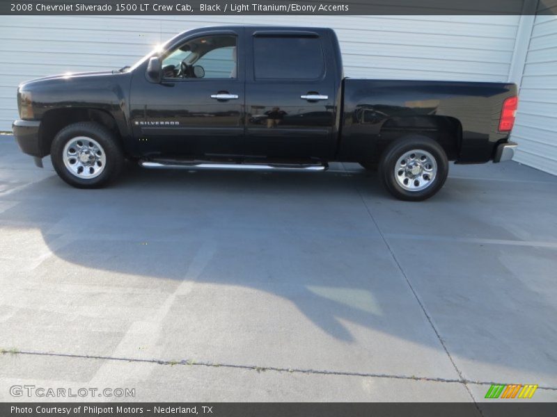Black / Light Titanium/Ebony Accents 2008 Chevrolet Silverado 1500 LT Crew Cab