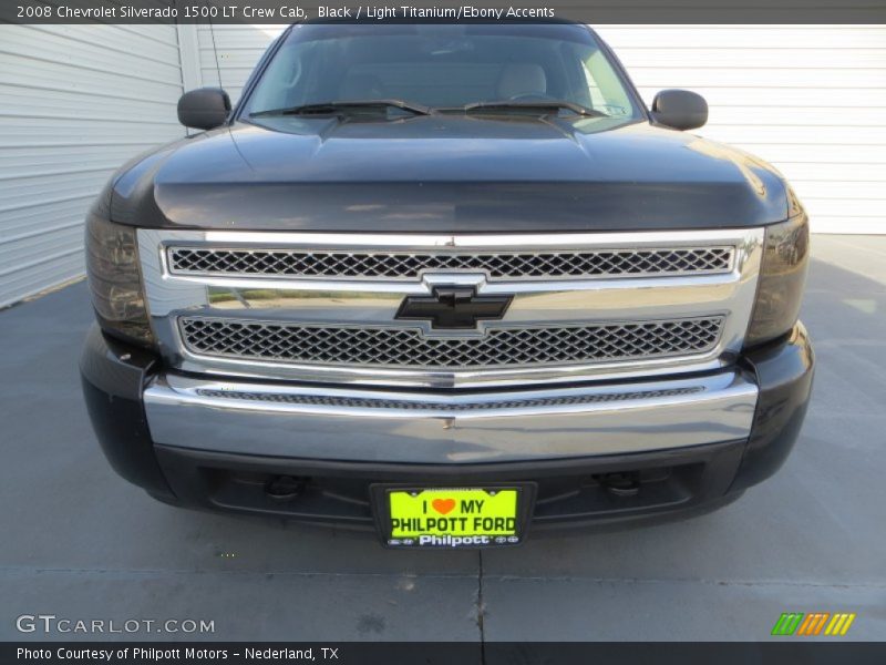 Black / Light Titanium/Ebony Accents 2008 Chevrolet Silverado 1500 LT Crew Cab