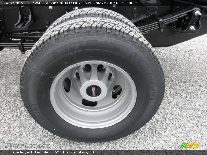 Steel Gray Metallic / Dark Titanium 2013 GMC Sierra 3500HD Regular Cab 4x4 Chassis