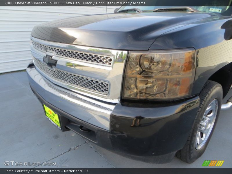 Black / Light Titanium/Ebony Accents 2008 Chevrolet Silverado 1500 LT Crew Cab