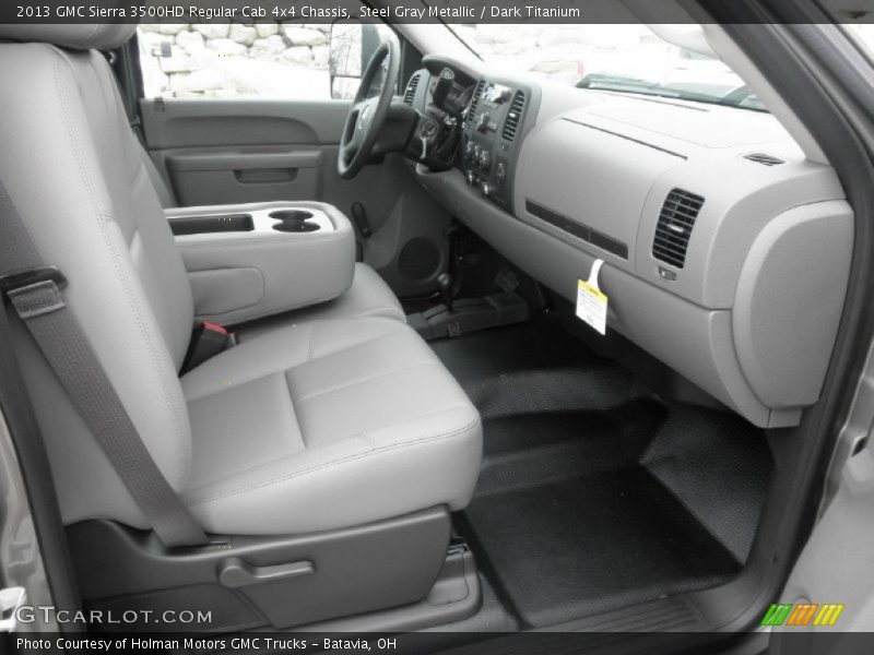 Steel Gray Metallic / Dark Titanium 2013 GMC Sierra 3500HD Regular Cab 4x4 Chassis