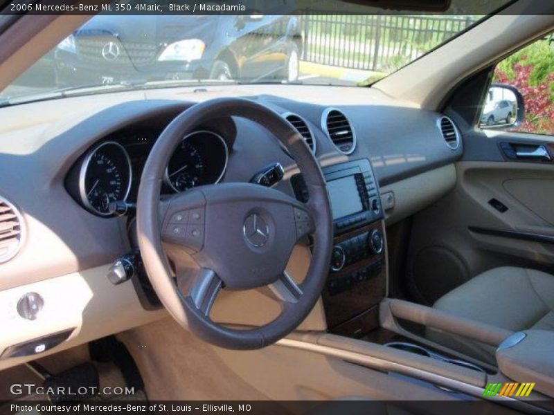 Black / Macadamia 2006 Mercedes-Benz ML 350 4Matic