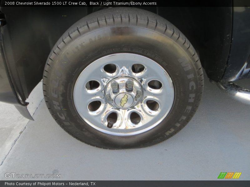 Black / Light Titanium/Ebony Accents 2008 Chevrolet Silverado 1500 LT Crew Cab