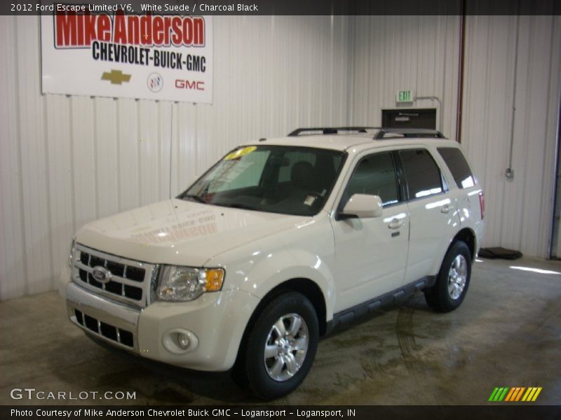 White Suede / Charcoal Black 2012 Ford Escape Limited V6