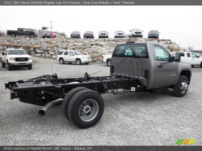 Steel Gray Metallic / Dark Titanium 2013 GMC Sierra 3500HD Regular Cab 4x4 Chassis