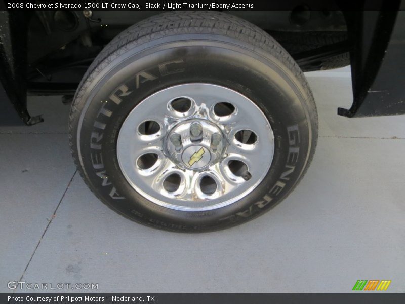 Black / Light Titanium/Ebony Accents 2008 Chevrolet Silverado 1500 LT Crew Cab