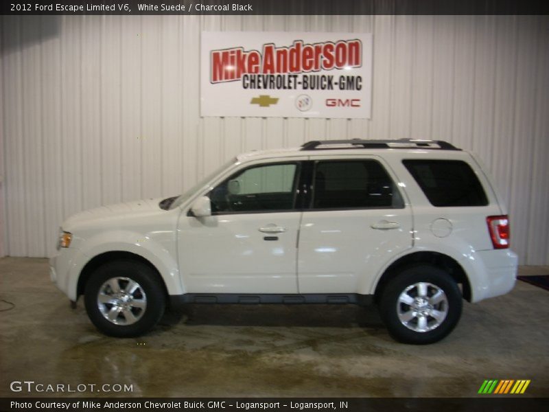White Suede / Charcoal Black 2012 Ford Escape Limited V6