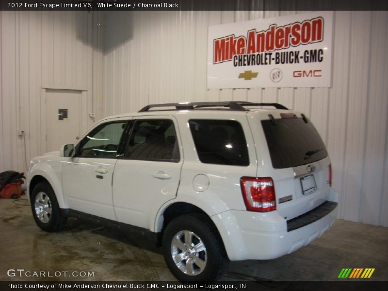 White Suede / Charcoal Black 2012 Ford Escape Limited V6