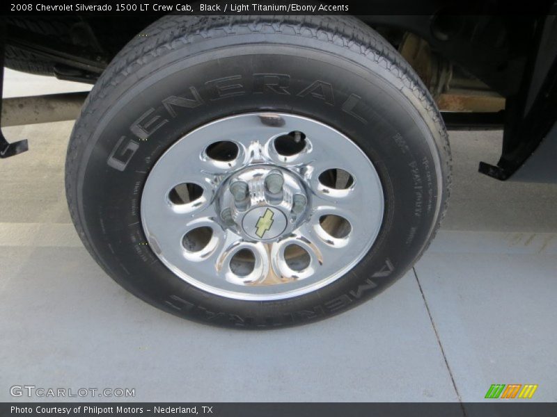 Black / Light Titanium/Ebony Accents 2008 Chevrolet Silverado 1500 LT Crew Cab
