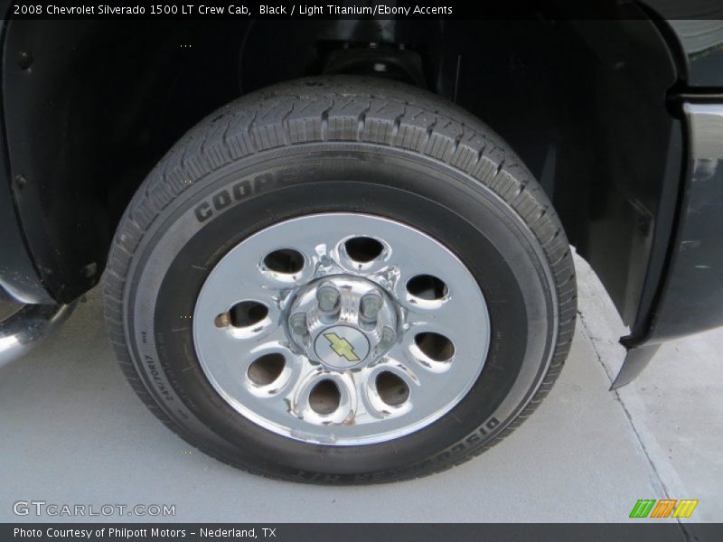 Black / Light Titanium/Ebony Accents 2008 Chevrolet Silverado 1500 LT Crew Cab