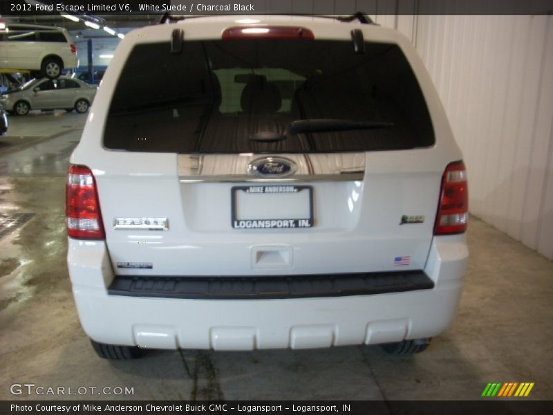 White Suede / Charcoal Black 2012 Ford Escape Limited V6