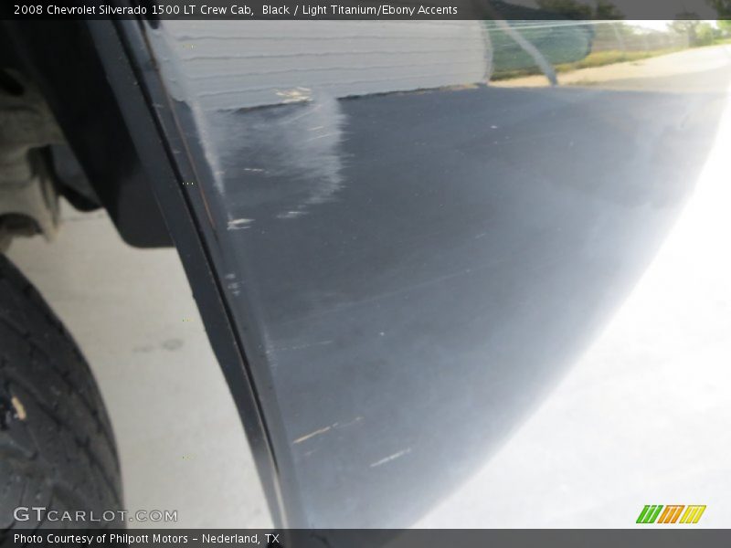 Black / Light Titanium/Ebony Accents 2008 Chevrolet Silverado 1500 LT Crew Cab