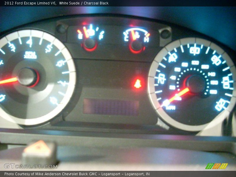 White Suede / Charcoal Black 2012 Ford Escape Limited V6