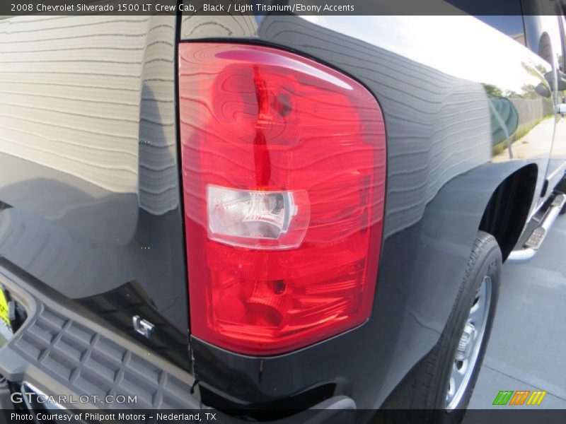 Black / Light Titanium/Ebony Accents 2008 Chevrolet Silverado 1500 LT Crew Cab