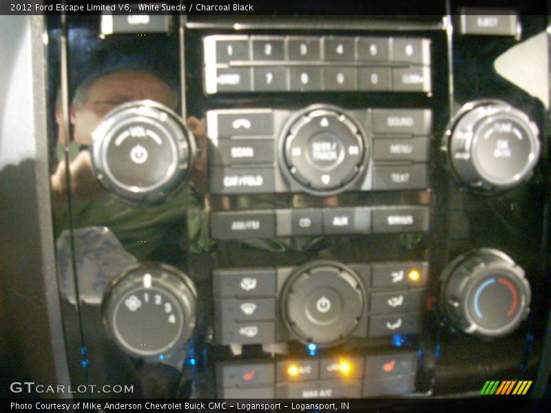 White Suede / Charcoal Black 2012 Ford Escape Limited V6