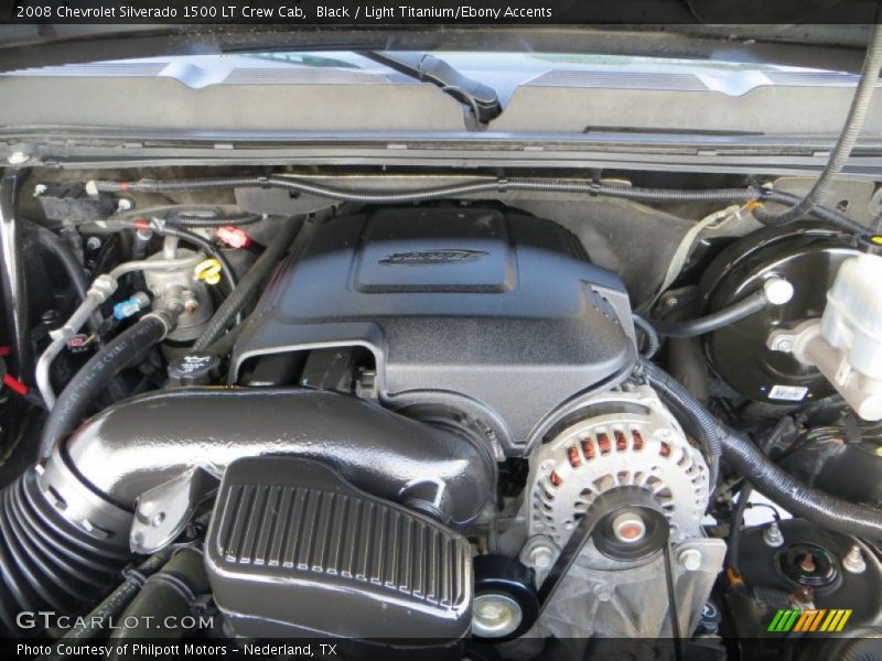 Black / Light Titanium/Ebony Accents 2008 Chevrolet Silverado 1500 LT Crew Cab