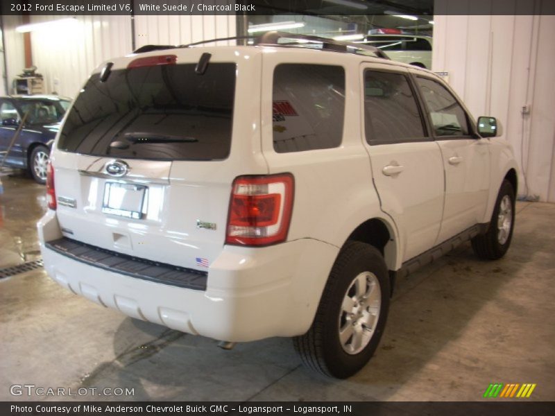 White Suede / Charcoal Black 2012 Ford Escape Limited V6