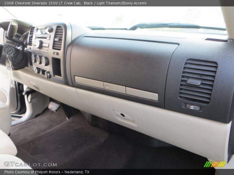 Black / Light Titanium/Ebony Accents 2008 Chevrolet Silverado 1500 LT Crew Cab
