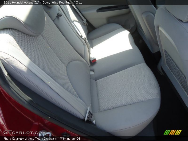 Wine Red Pearl / Gray 2011 Hyundai Accent GLS 4 Door