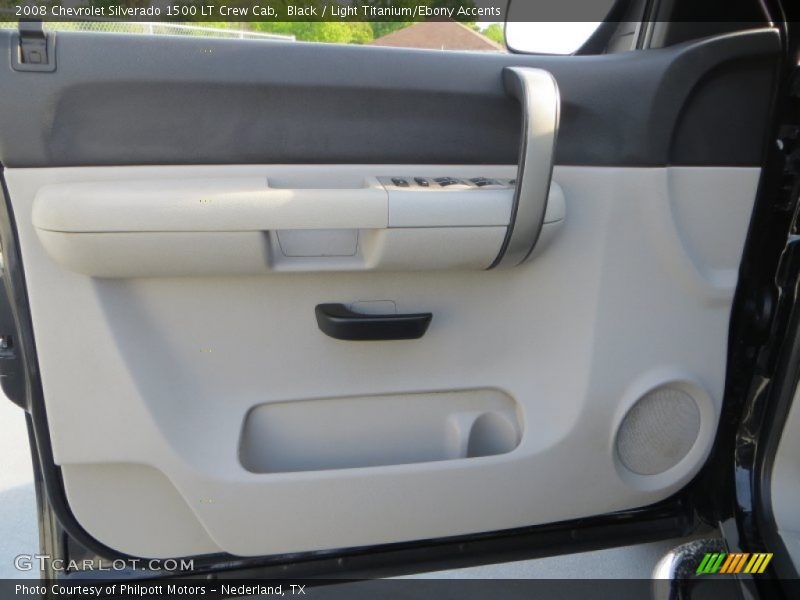 Black / Light Titanium/Ebony Accents 2008 Chevrolet Silverado 1500 LT Crew Cab