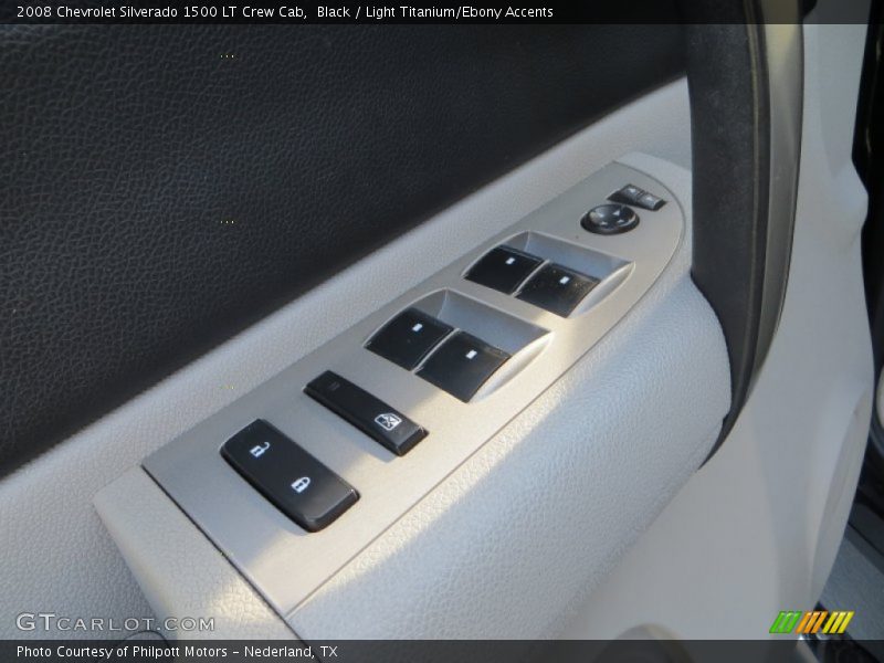 Black / Light Titanium/Ebony Accents 2008 Chevrolet Silverado 1500 LT Crew Cab