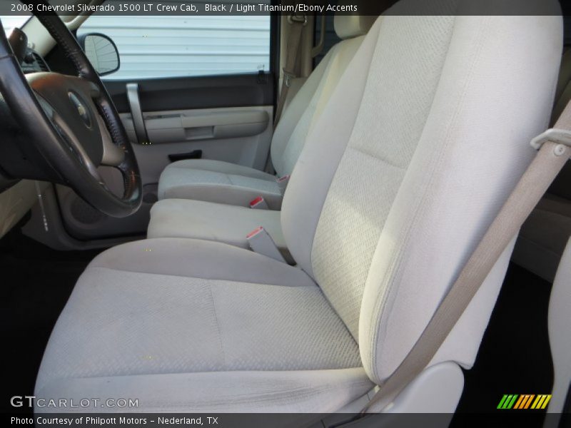 Black / Light Titanium/Ebony Accents 2008 Chevrolet Silverado 1500 LT Crew Cab