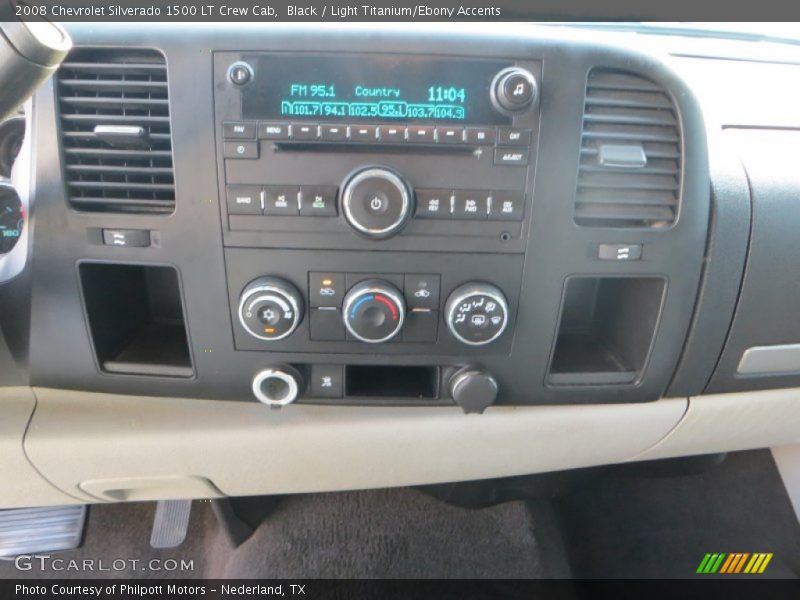 Black / Light Titanium/Ebony Accents 2008 Chevrolet Silverado 1500 LT Crew Cab