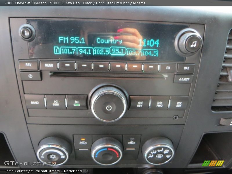 Black / Light Titanium/Ebony Accents 2008 Chevrolet Silverado 1500 LT Crew Cab
