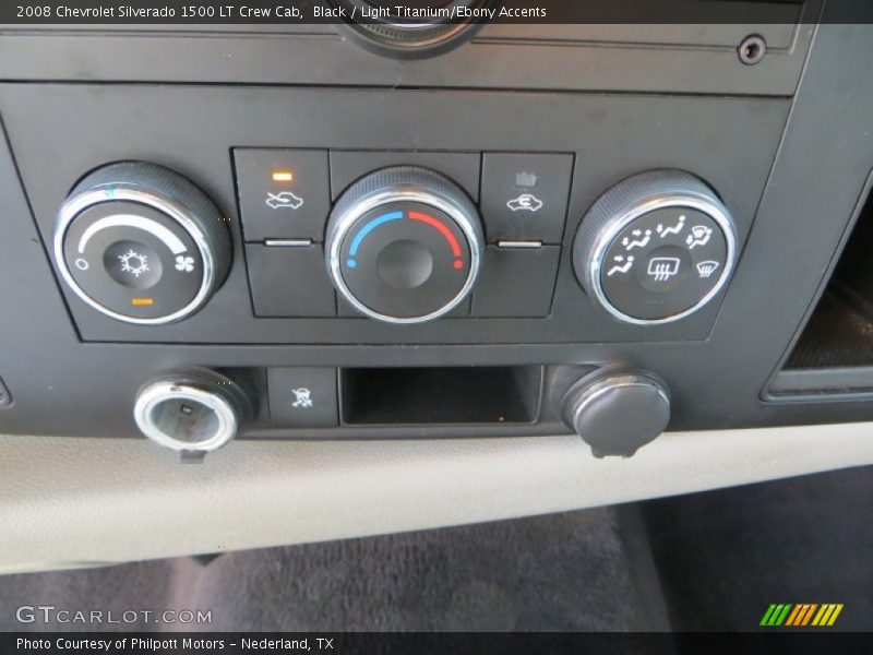 Black / Light Titanium/Ebony Accents 2008 Chevrolet Silverado 1500 LT Crew Cab