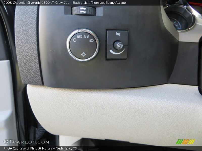 Black / Light Titanium/Ebony Accents 2008 Chevrolet Silverado 1500 LT Crew Cab