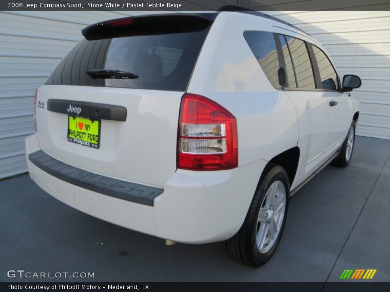 Stone White / Pastel Pebble Beige 2008 Jeep Compass Sport