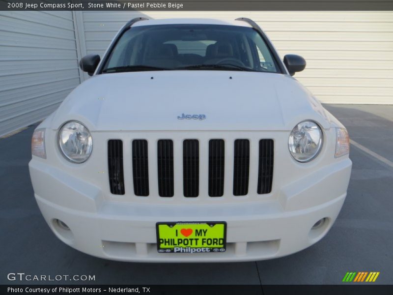 Stone White / Pastel Pebble Beige 2008 Jeep Compass Sport