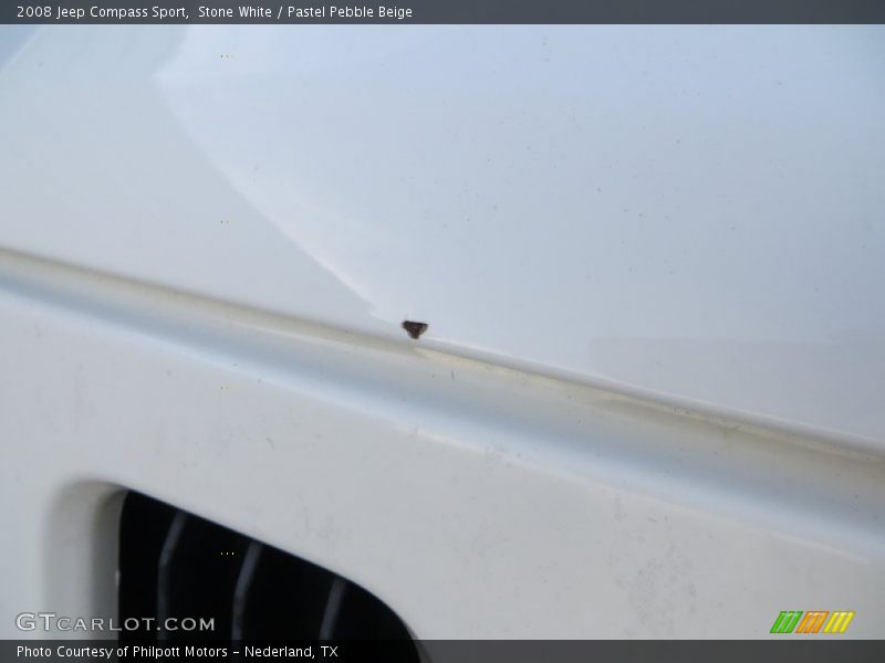 Stone White / Pastel Pebble Beige 2008 Jeep Compass Sport