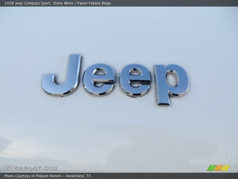 Stone White / Pastel Pebble Beige 2008 Jeep Compass Sport
