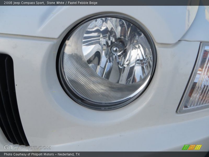 Stone White / Pastel Pebble Beige 2008 Jeep Compass Sport