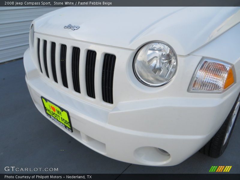 Stone White / Pastel Pebble Beige 2008 Jeep Compass Sport