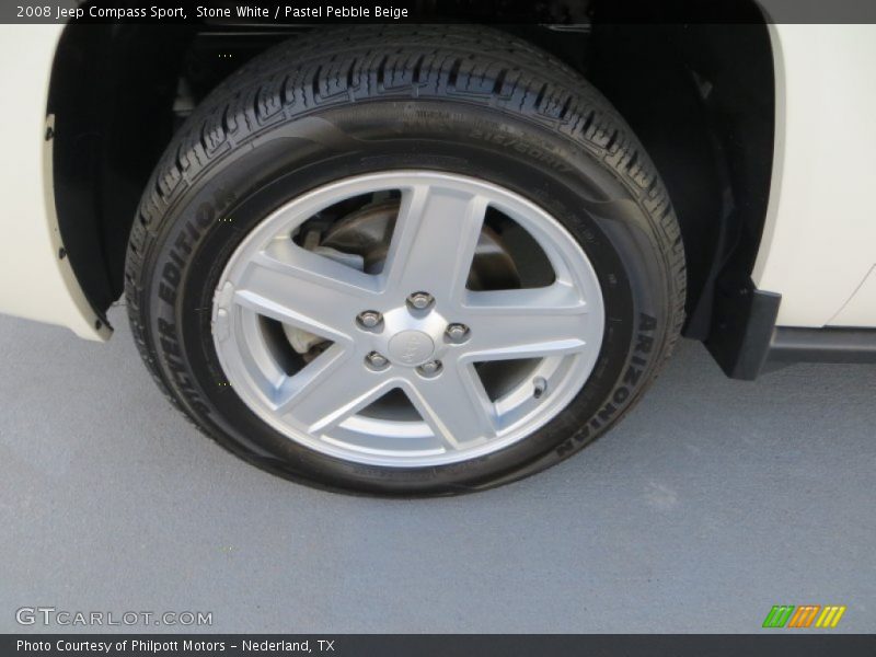 Stone White / Pastel Pebble Beige 2008 Jeep Compass Sport