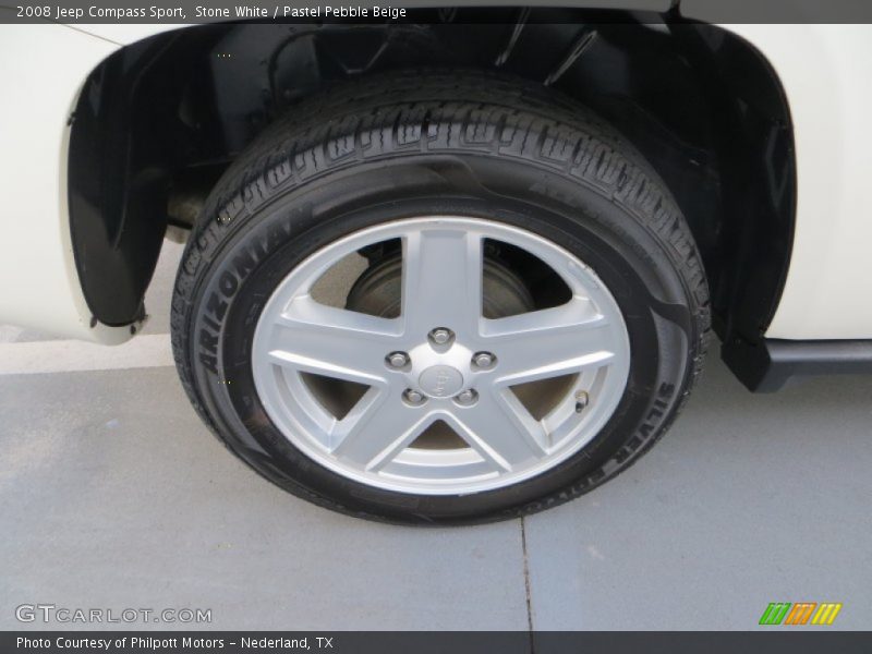Stone White / Pastel Pebble Beige 2008 Jeep Compass Sport